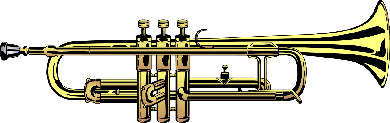 trombone clipart golden