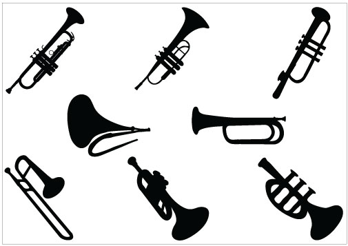 trombone clipart marching band instrument
