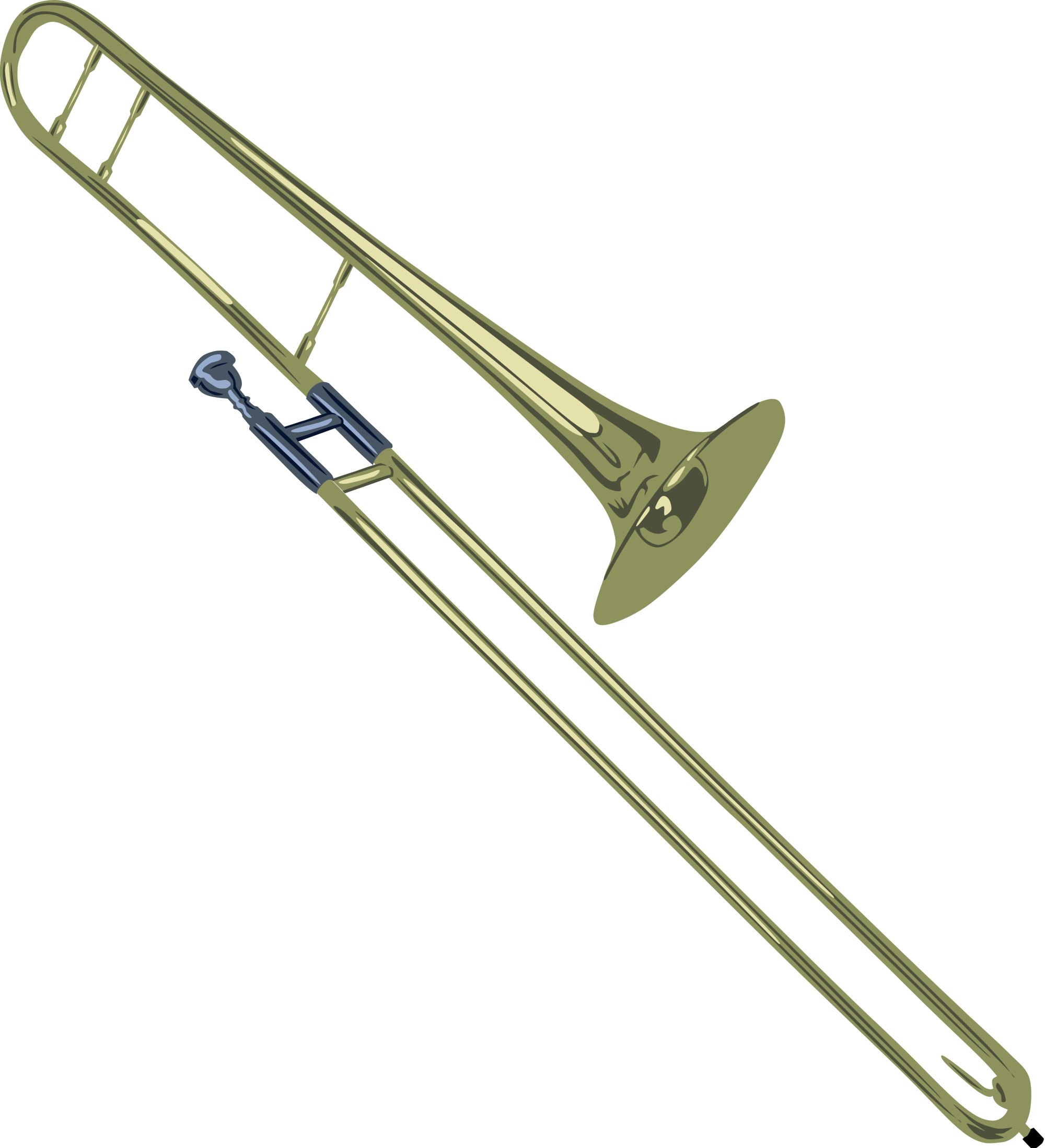 trombone clipart pixel