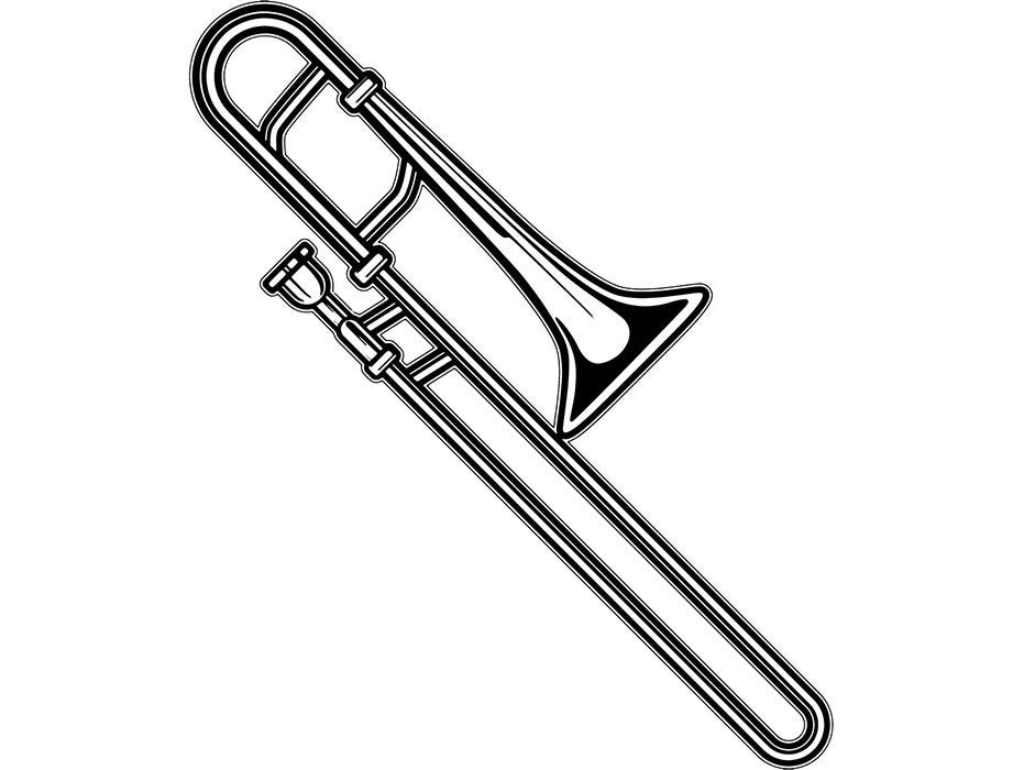 trombone clipart svg