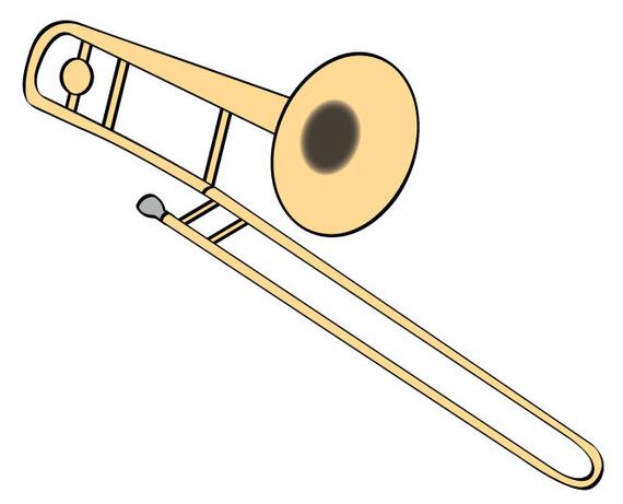 trombone clipart vector