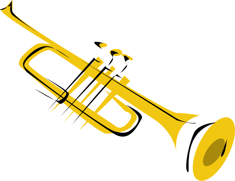 Trumpet clipart. Images free download outline