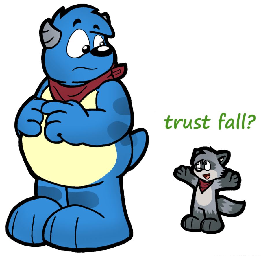 trust clipart trust fall