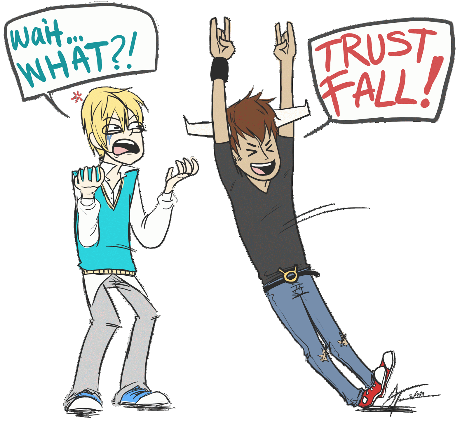 Trust trust fall