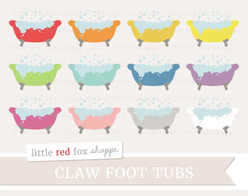 Tub clipart clawfoot tub. Claw foot bubbles vintage