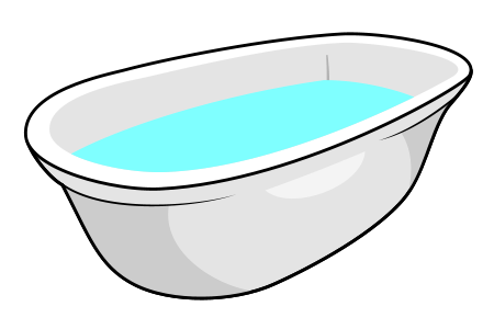 tub clipart water use
