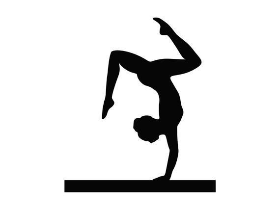 Gymnast clipart svg. Gymnastics gymnastic cut file
