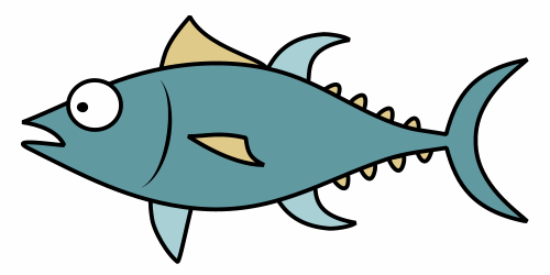 Tuna clipart. Fish cartoon 
