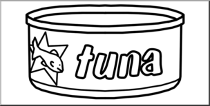 tuna clipart can