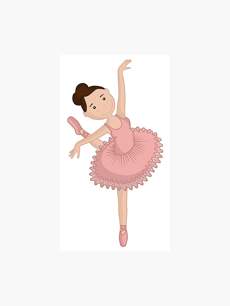 Cute ballerina in pink. Tutu clipart ballet tutu