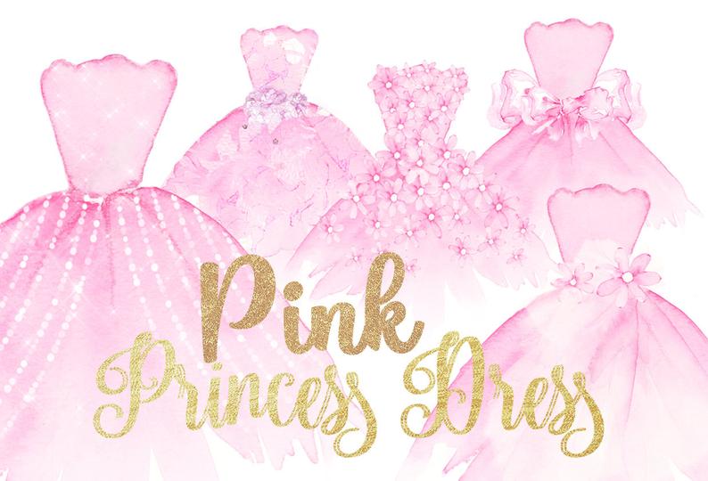 tutu clipart pink princess dress