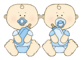 twins clipart baby born