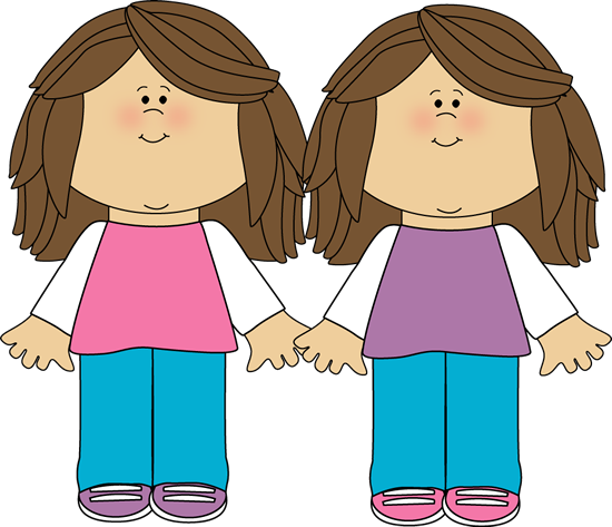 twins clipart sisters