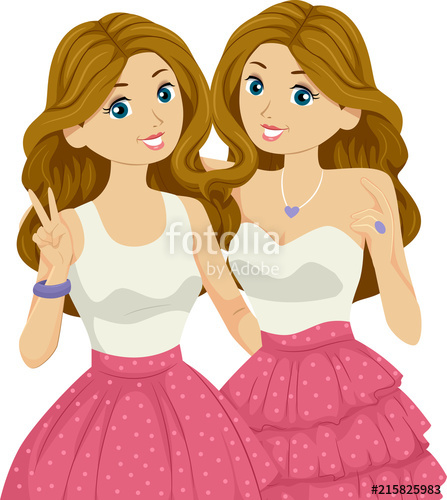 twins clipart vector