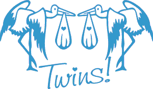 twins clipart word