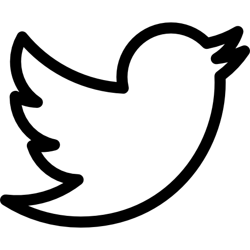 Outline free social icons. Twitter logo png