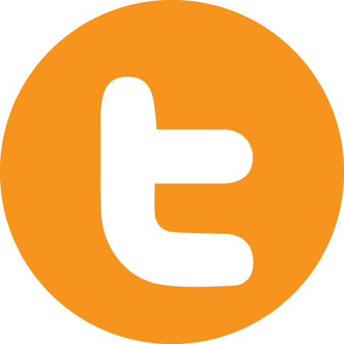 Orange social icons by. Twitter png icon