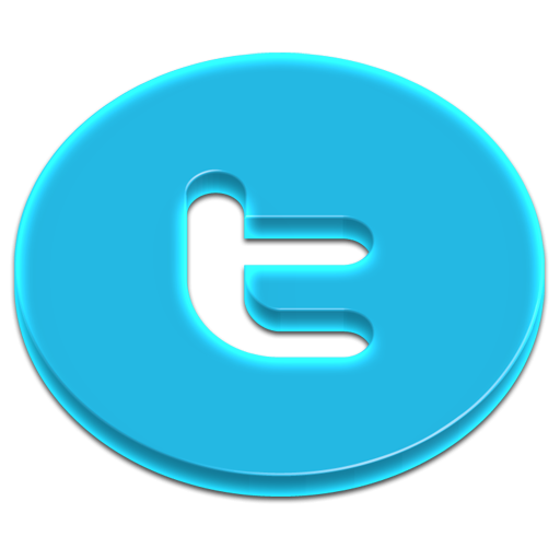 Round letter icon clipart. Twitter t png