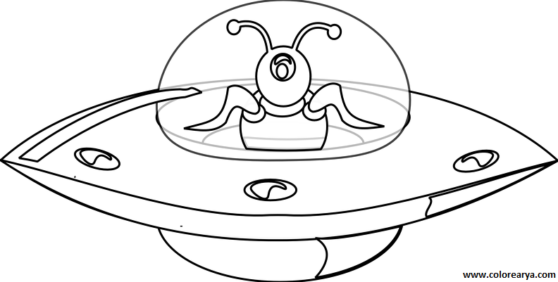 ufo clipart outline