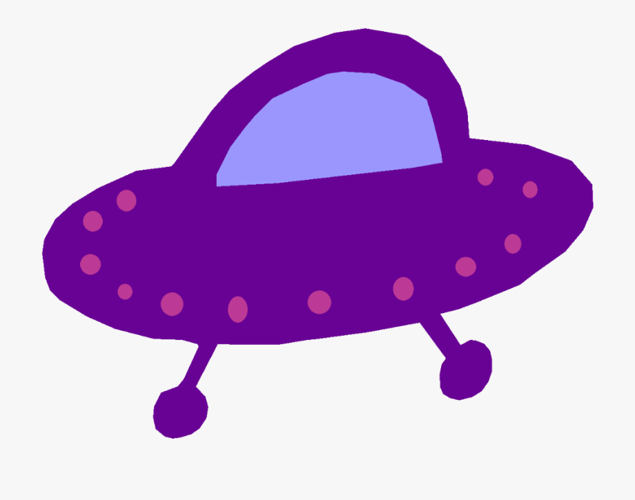 ufo clipart purple