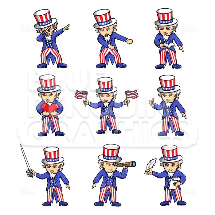 uncle clipart vector