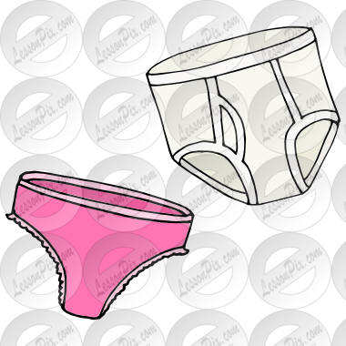 Picture for classroom therapy. Underwear clipart