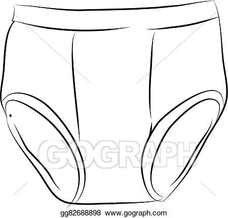 Vector stock illustration gg. Underwear clipart