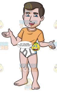 Underwear clipart cartoon underwear. A man confidently poses