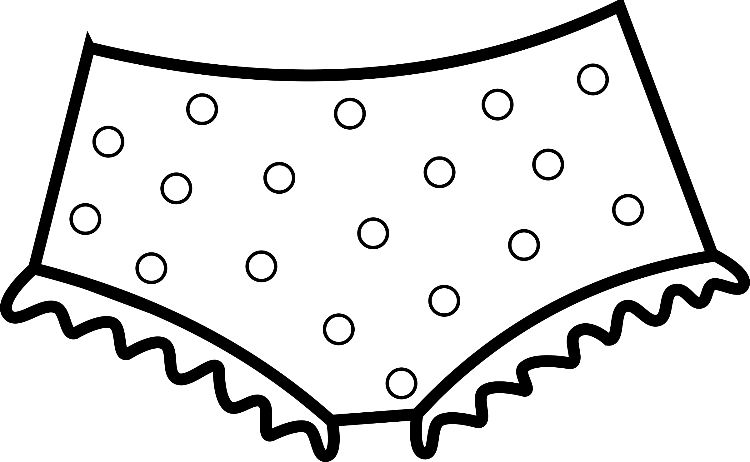 Dotted panties big image. Underwear clipart clip art