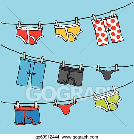 underwear clipart clothesline
