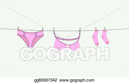 underwear clipart clothesline