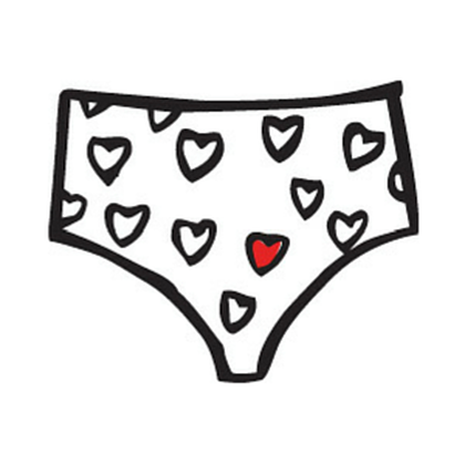 underwear clipart heart
