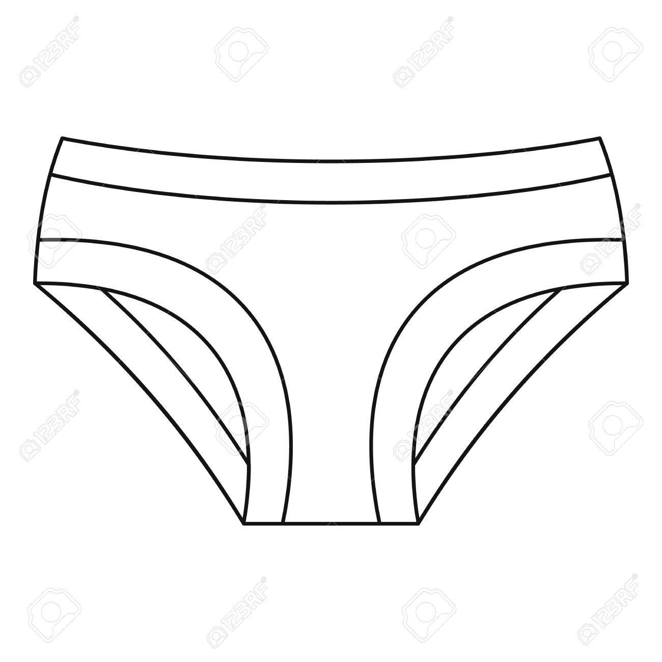 underwear clipart outline