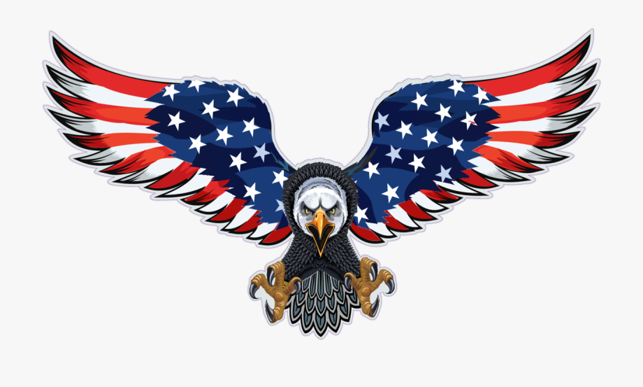 usa clipart american flag eagle
