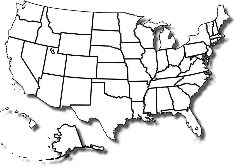 united states clipart black and white