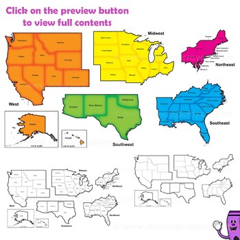 united states clipart imagesmapsregions