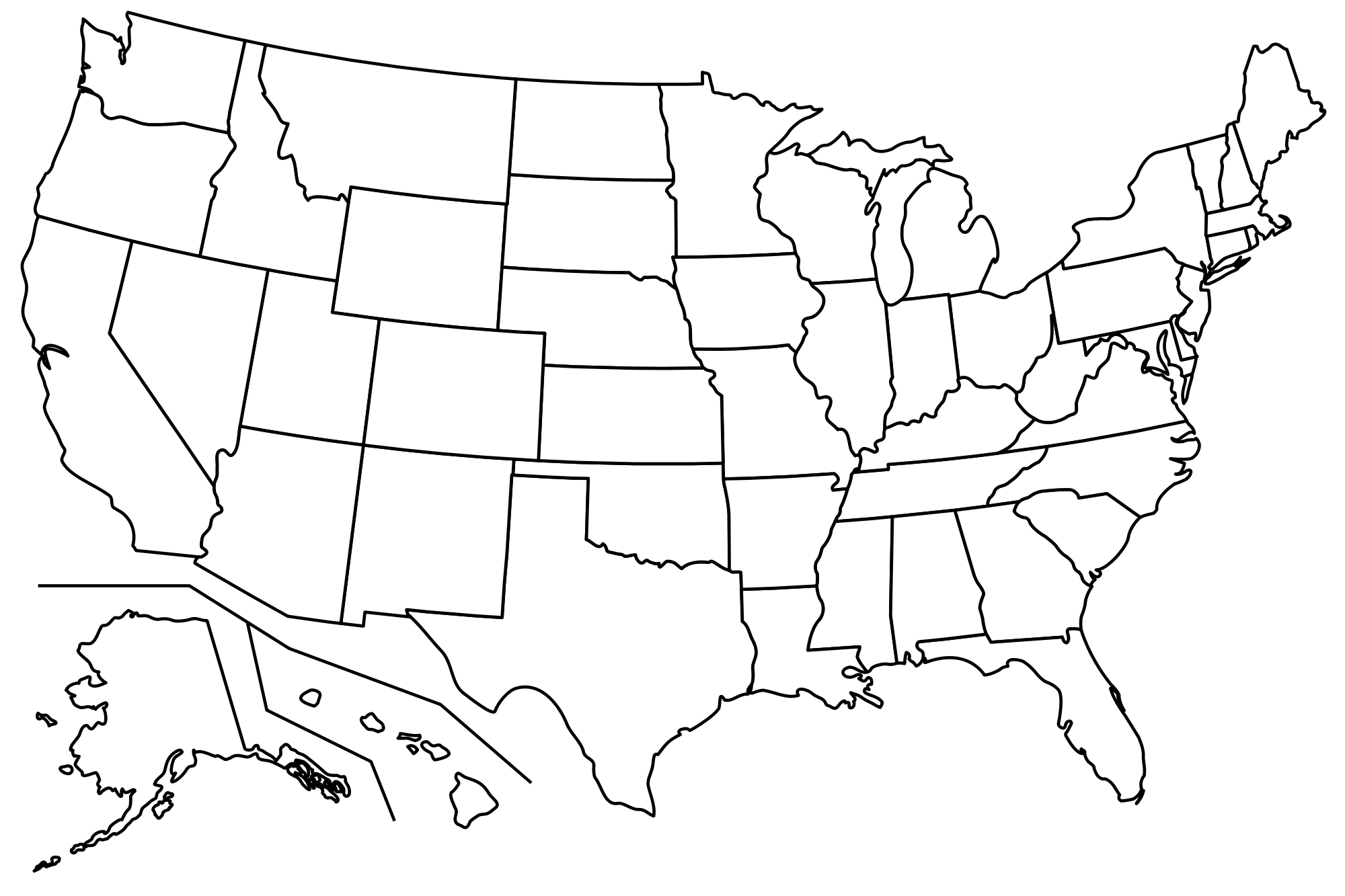 united states clipart plain