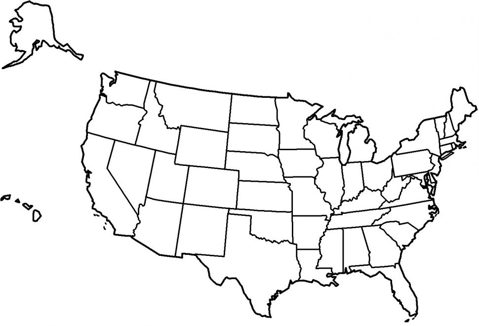 United states clipart printable. Map the black and