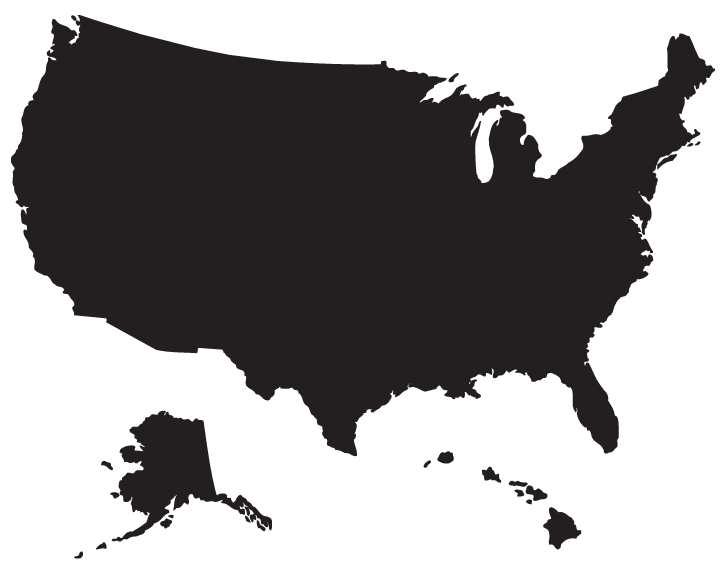 united states clipart shape