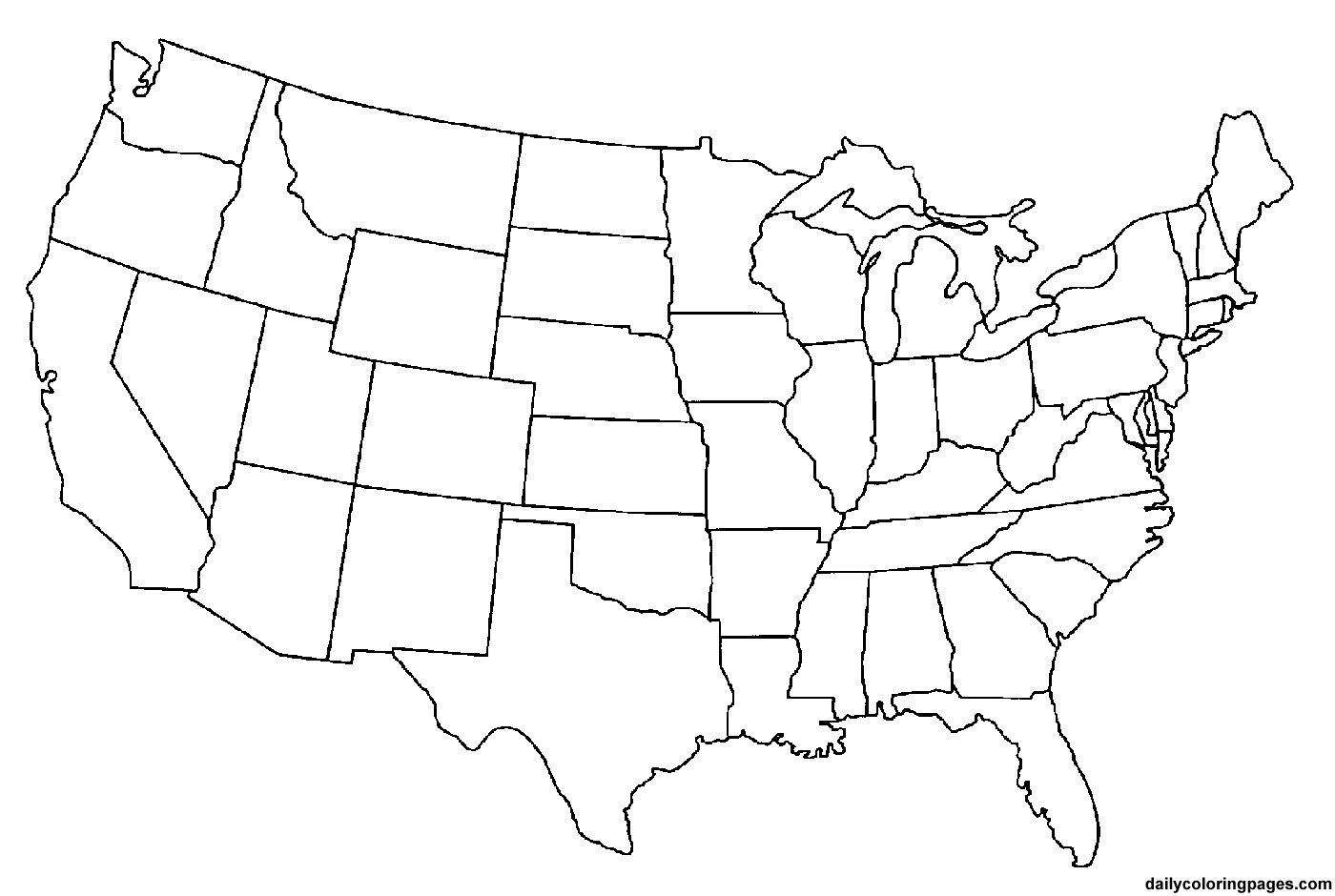united states clipart simple