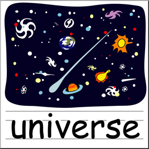 Universe clipart. Clip art basic words