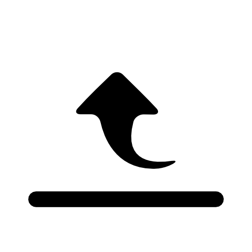 Upload icon png. Curved arrow button transparent
