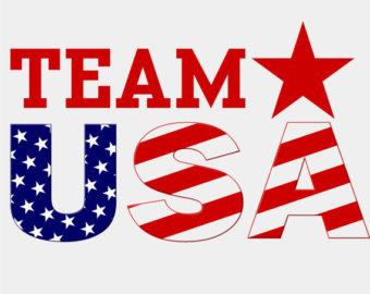 Usa clipart olympic usa. Team etsy 