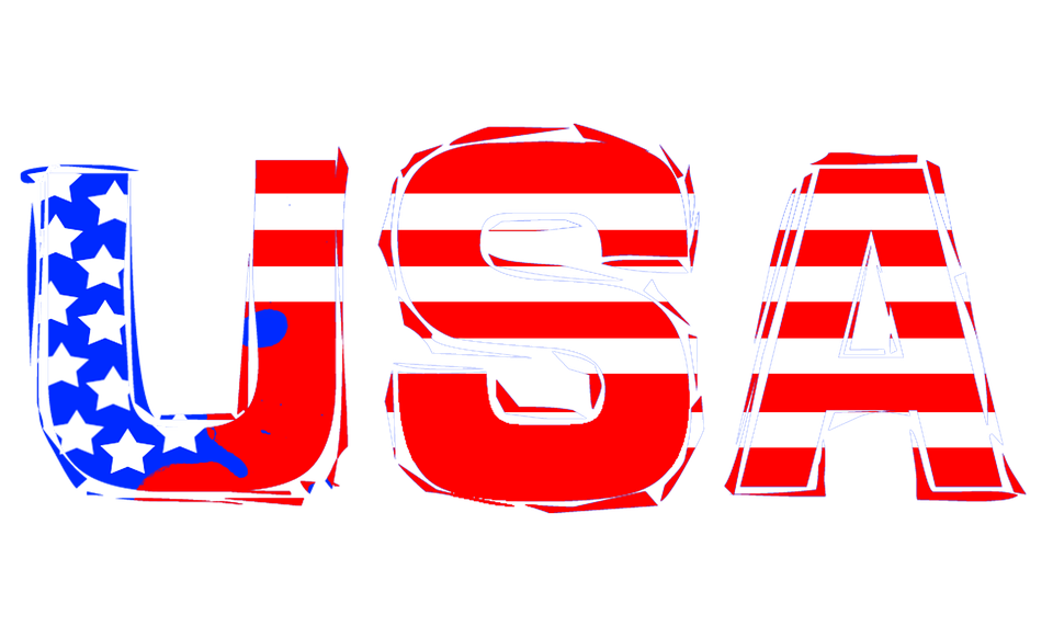 usa clipart text