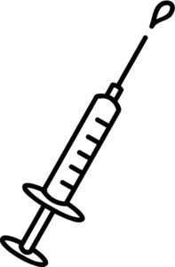 Vaccine clipart black and white. Free shot download clip