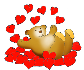 valentine clipart bear