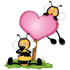 valentine clipart bee