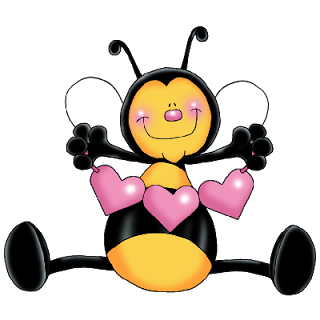 valentine clipart bee