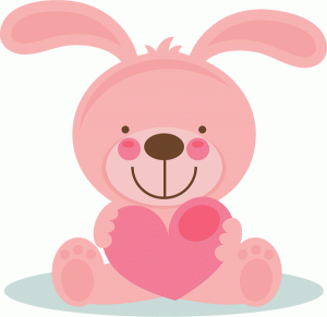 valentine clipart bunny