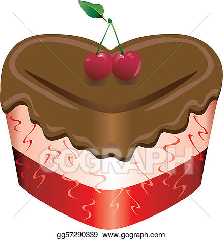 Eps illustration sweets vector. Valentine clipart dessert